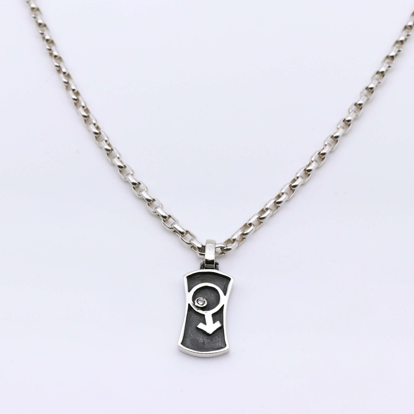 Colgante Man - Plata Luz