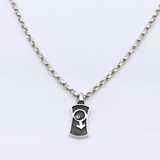 Colgante Man - Plata Luz