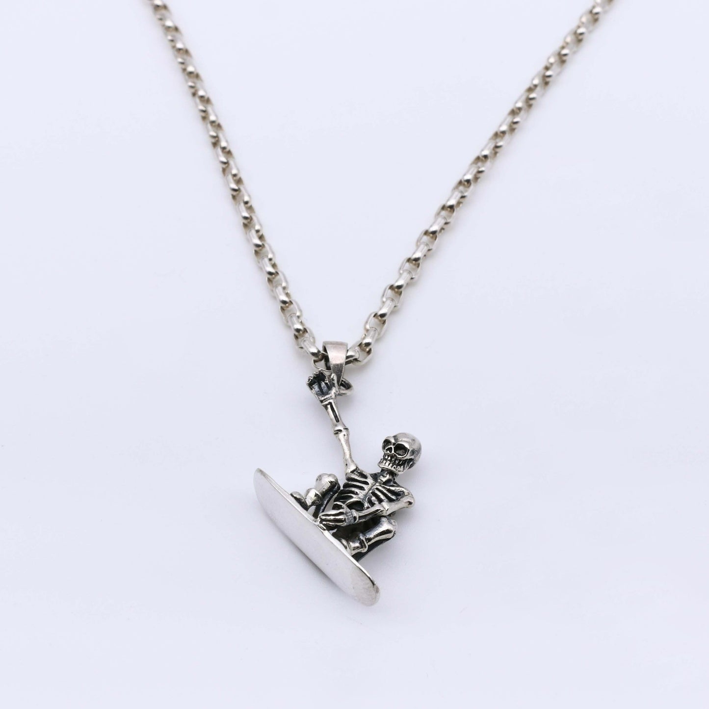 Colgante SnowBoard - Plata Luz