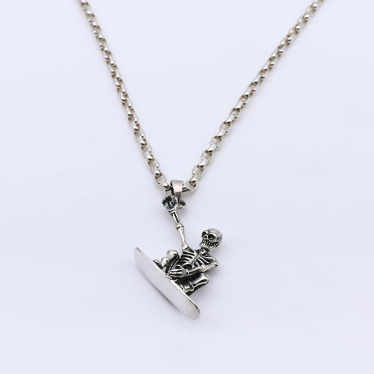 Colgante SnowBoard - Plata Luz