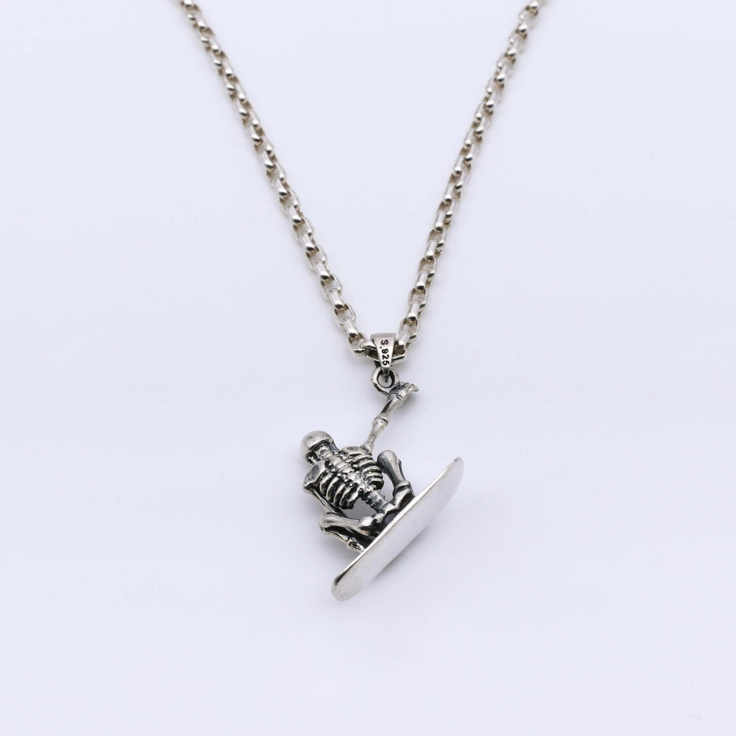 Colgante SnowBoard - Plata Luz