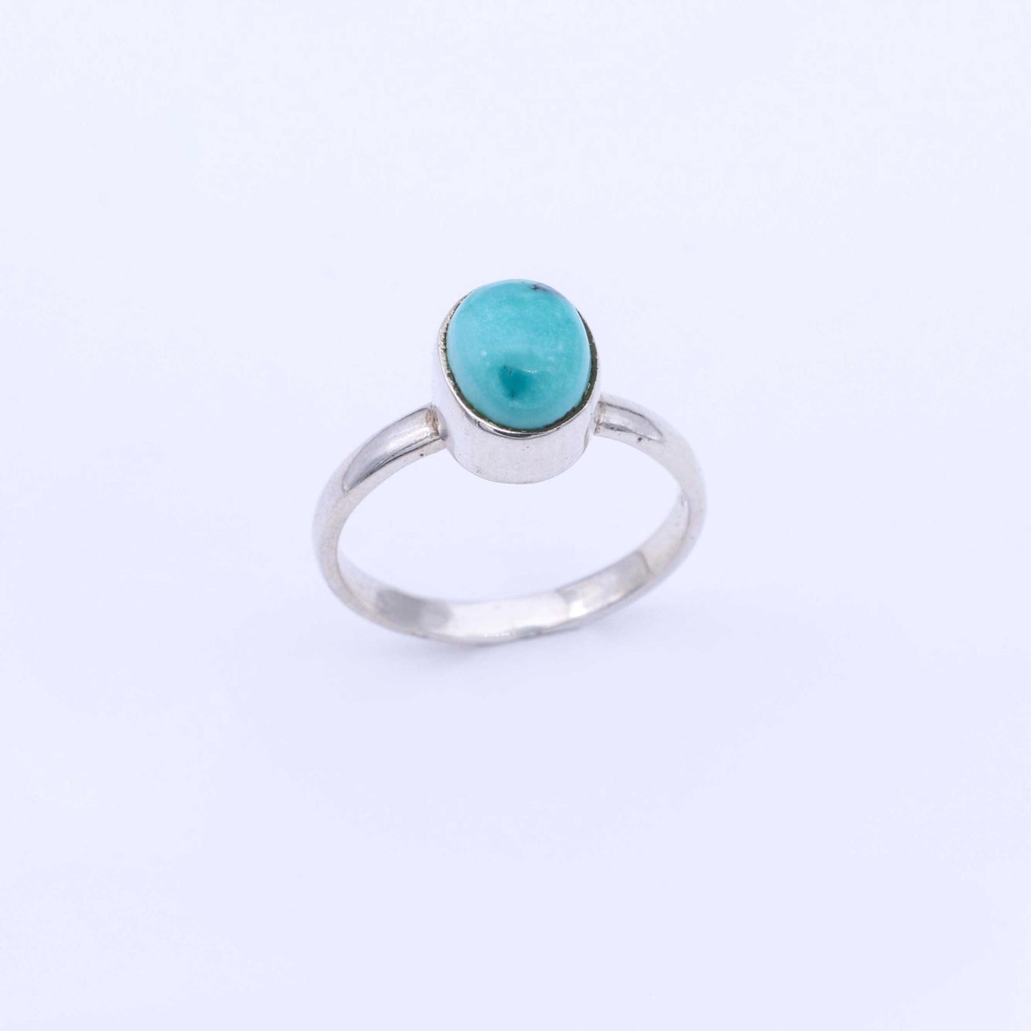 IC: ANILLO PLATA TURQUESA NATURAL