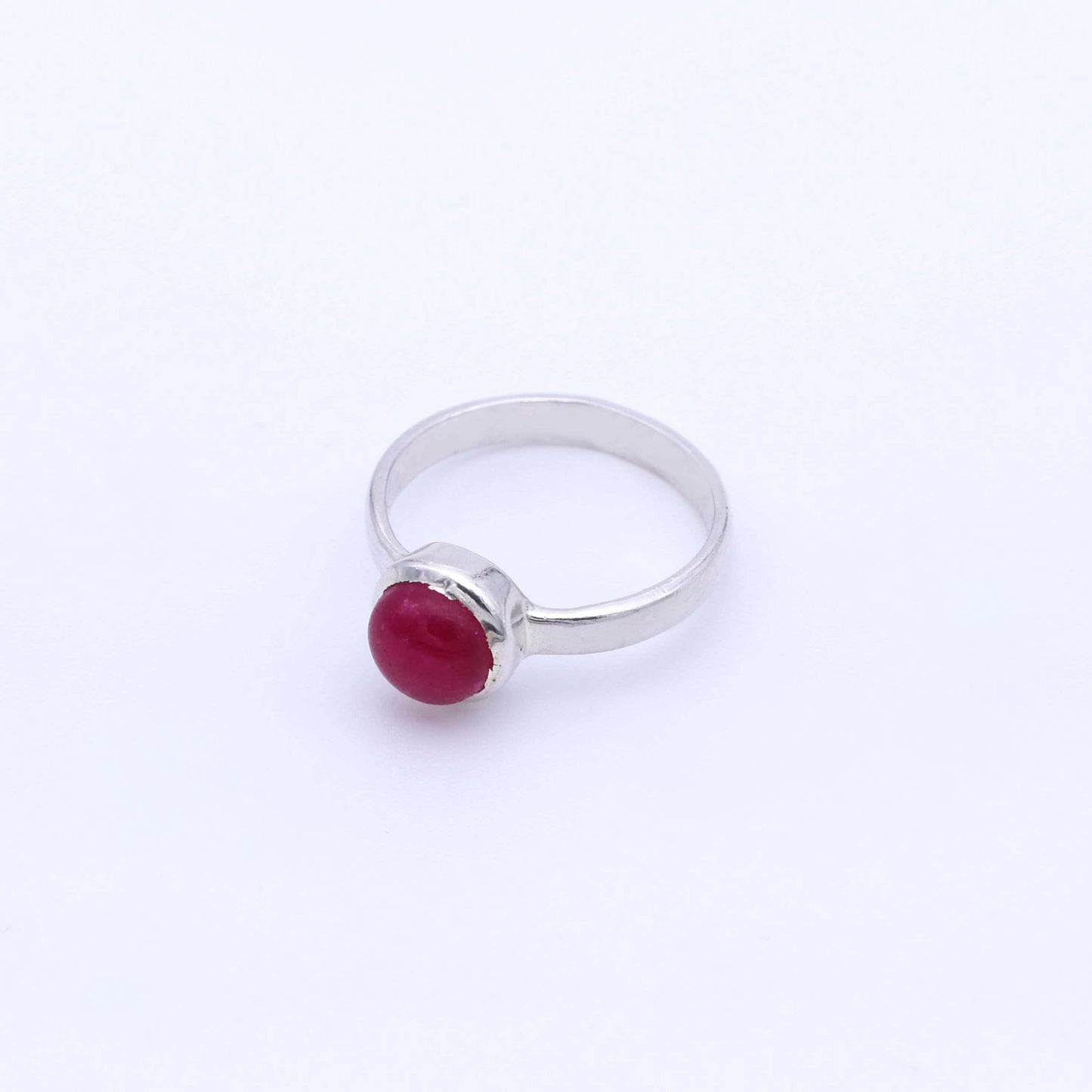 IC: ANILLO PLATA RUBI