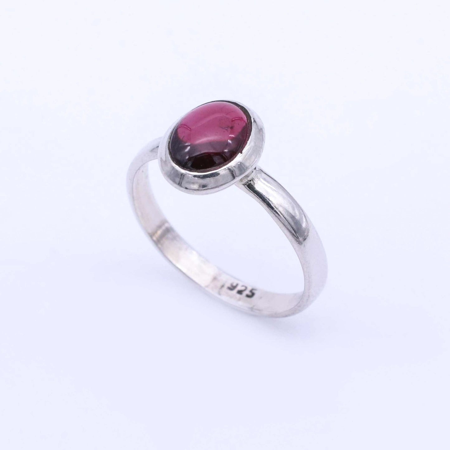 IC: ANILLO PLATA GRANATE