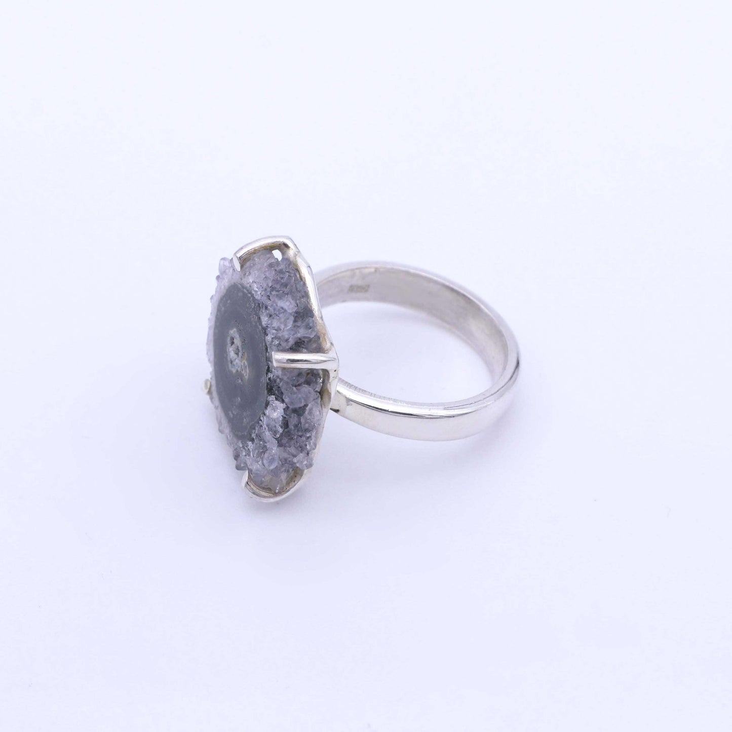 IC: ANILLO PLATA AGATA VERES 1