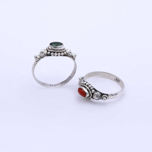 IC: ANILLO PLATA FINO PIEDRAS NATURALES