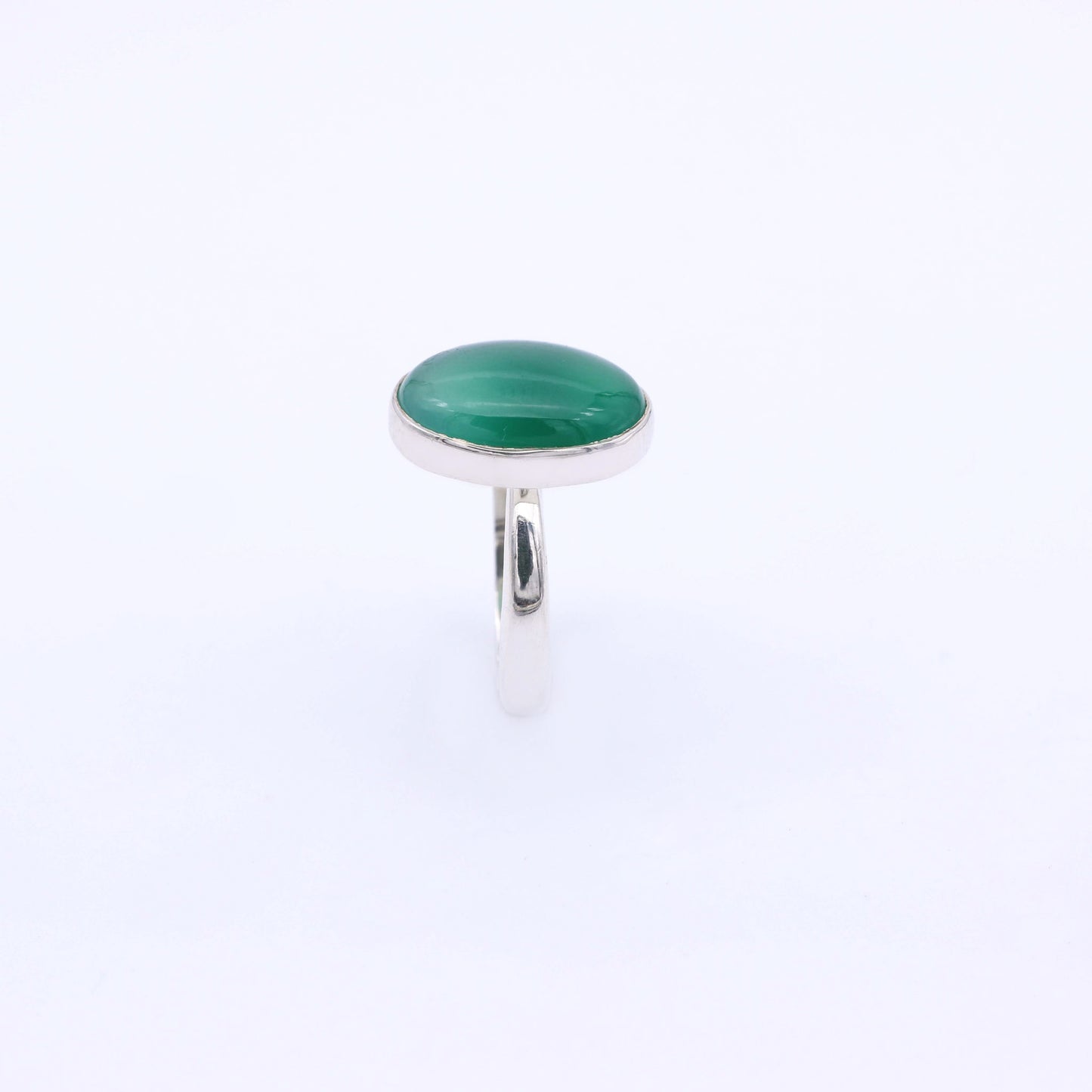 IC: ANILLO PLATA ONIX VERDE QIVO