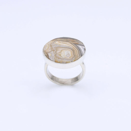 IC: ANILLO PLATA AGATA NATURAL