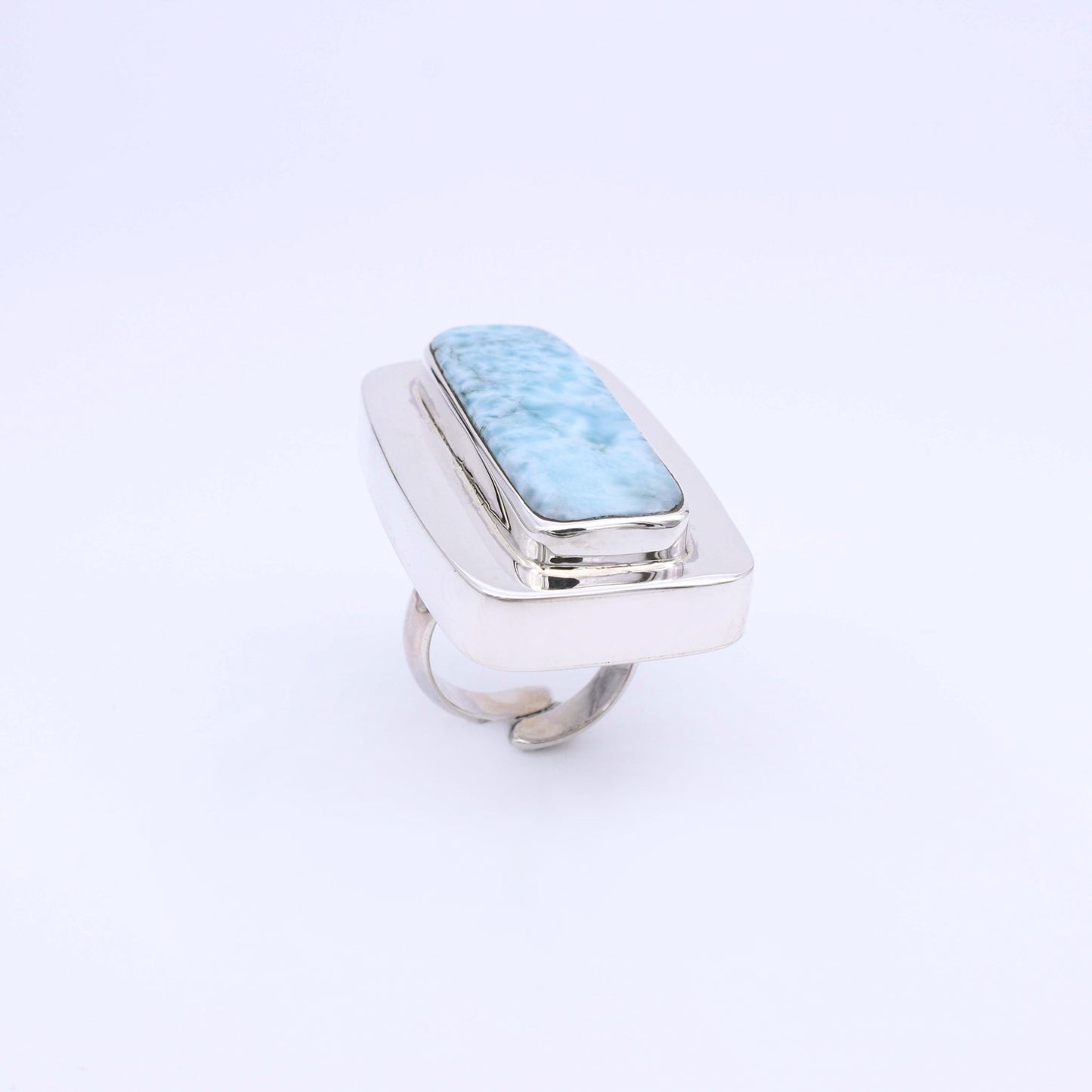 IC: ANILLO PLATA LARIMAR ARTESANIA PLATALUZ