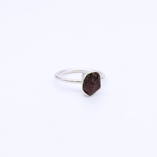 IC: ANILLO PLATA GRANATE NATURAL 1