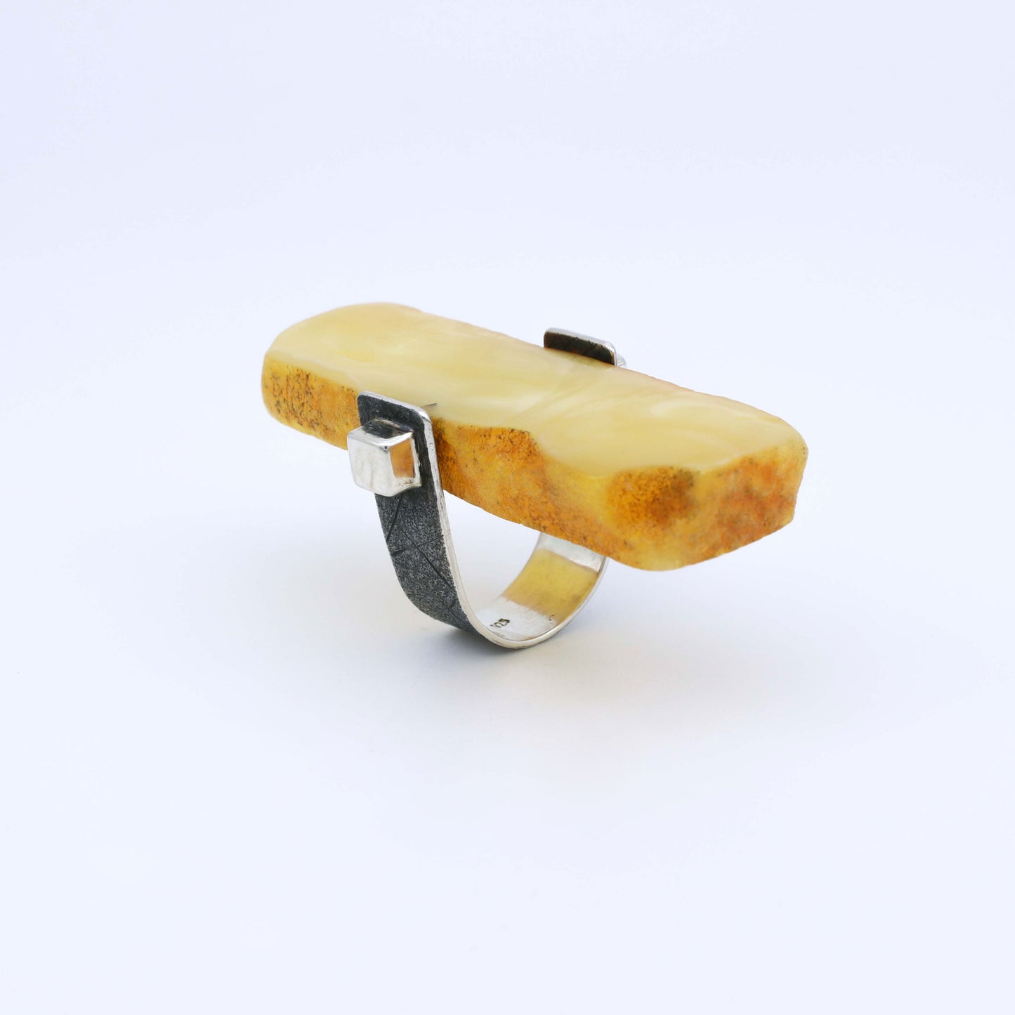 IC: ANILLO PLATA AMBAR ARTESANIA 925 ESPAÑA