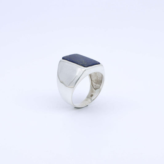 IC: ANILLO PLATA 925 LAPISLAZULI HOMBRE