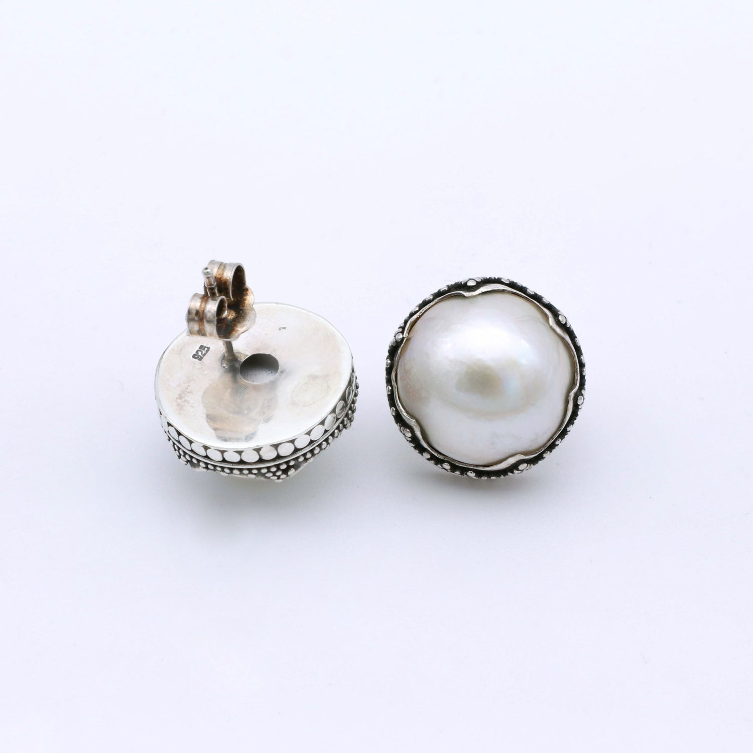IC: PENDIENTE PLATA PERLA MABE NATURAL