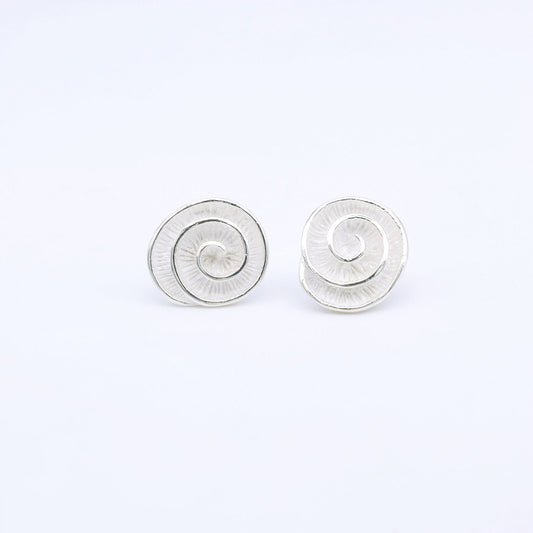 Pendiente Espiral - Plata Luz