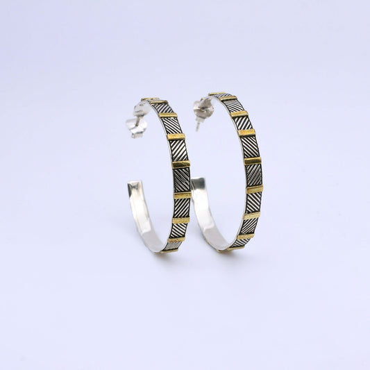 IC: PENDIENTE PLATA ORO ARO
