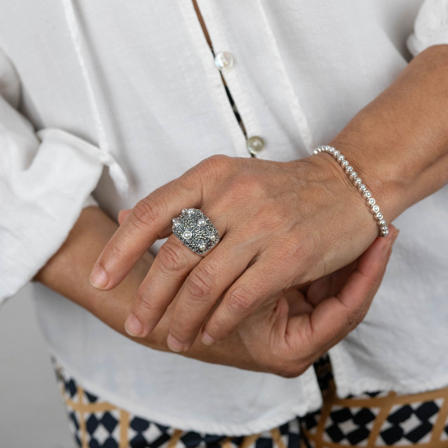 Pulsera Chelo - Plata Luz