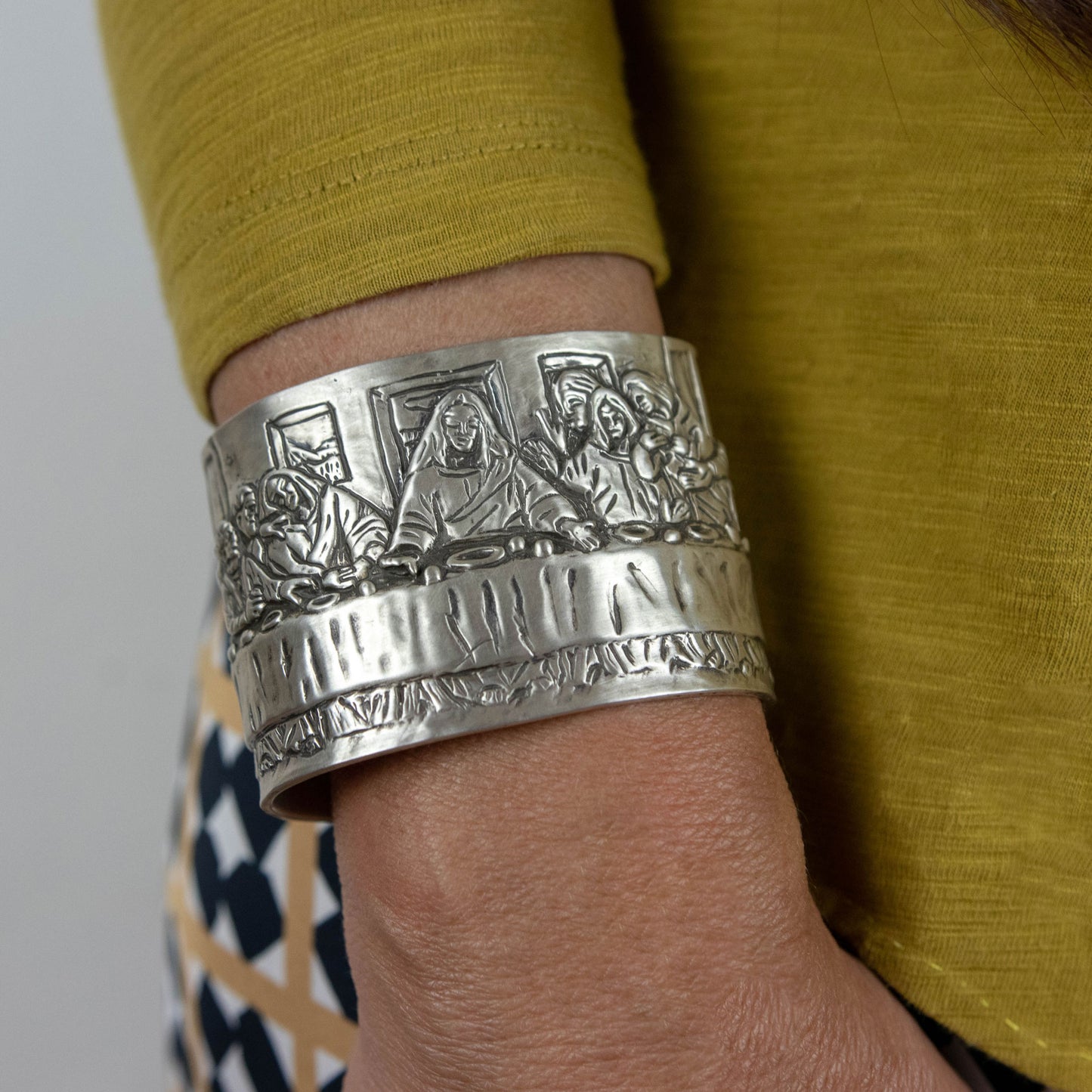 Pulsera Ultima Cena - Plata Luz