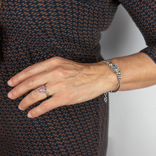 Pulsera Kukka - Plata Luz