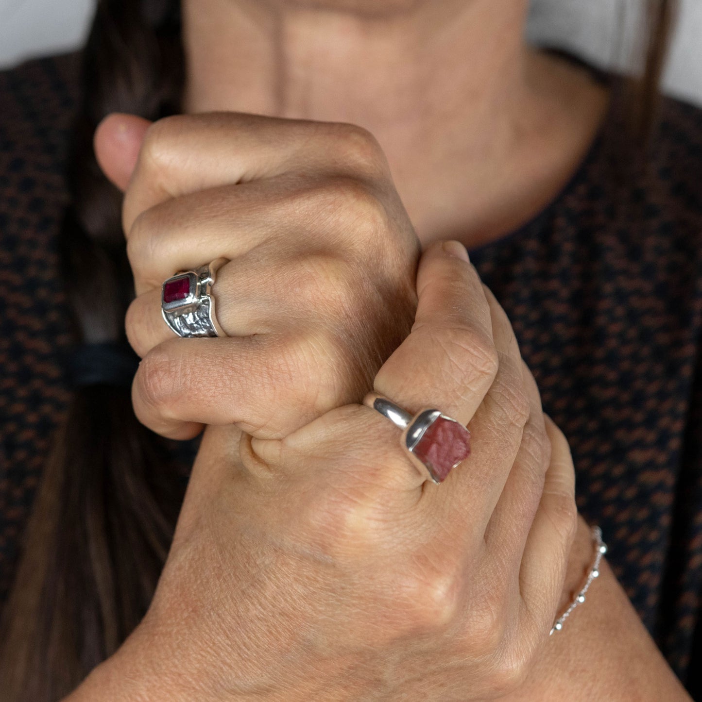 Anillo Volcan - Plata Luz