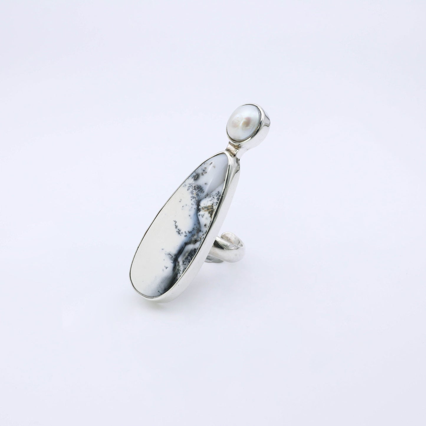 IC: ANILLO PLATA AGATA PERLA ARTESANIA PLATA LUZ 2