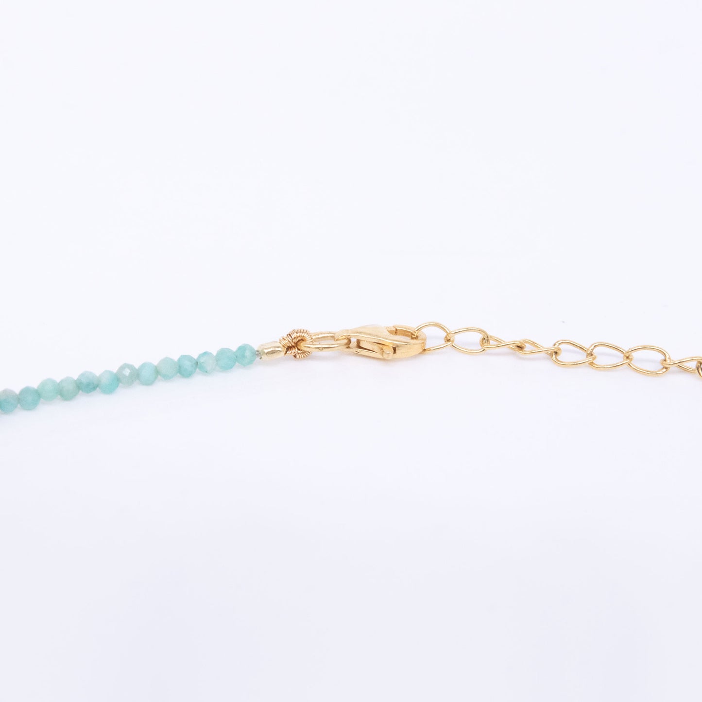 Gargantilla Fika Amazonitas y Labradoritas Plata 925 Baño Oro 18k