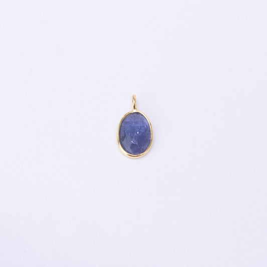 Colgantes Yu yī Plata 925 Baño Oro 18k y Piedras Naturales