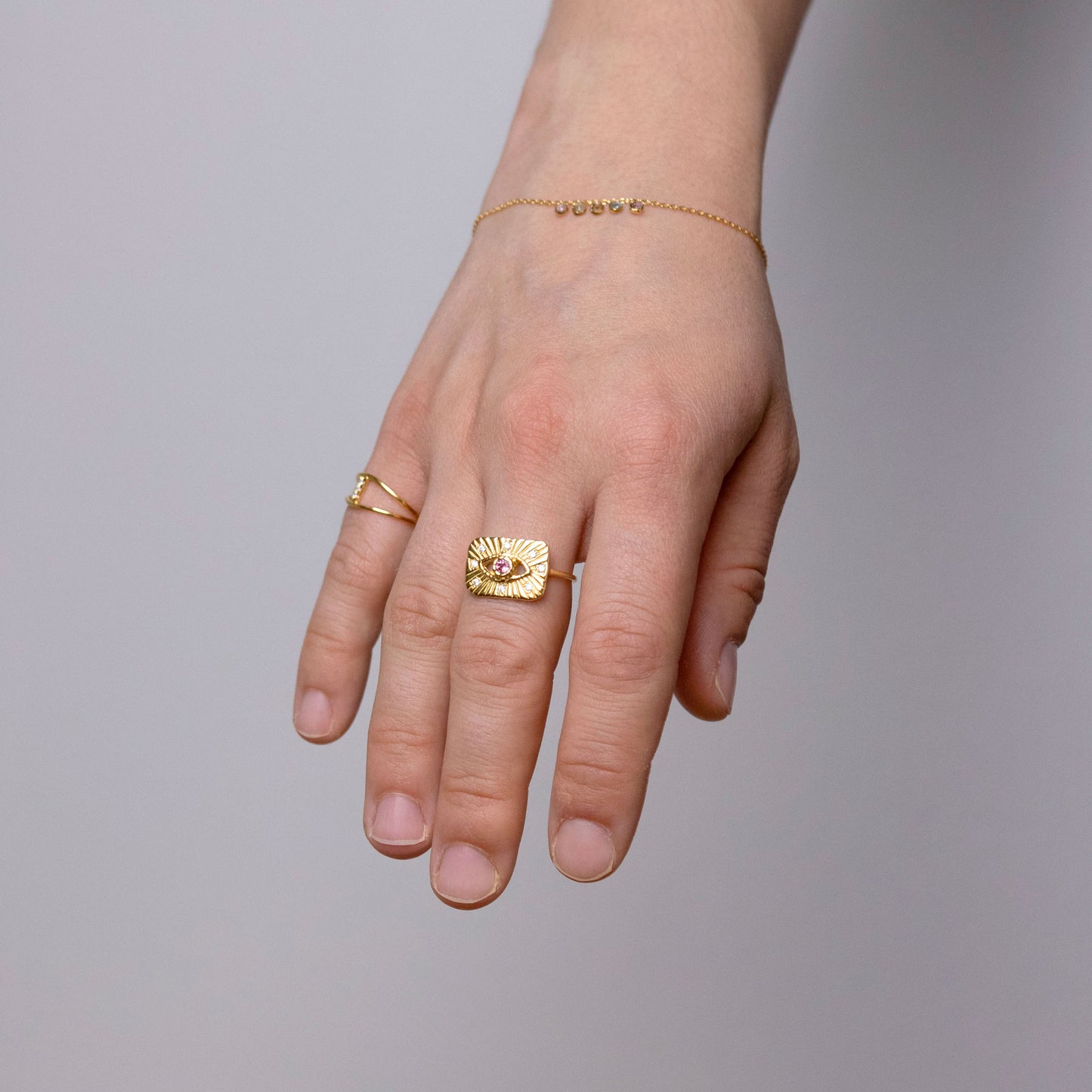 Anillo Turmalina Ojo Protector