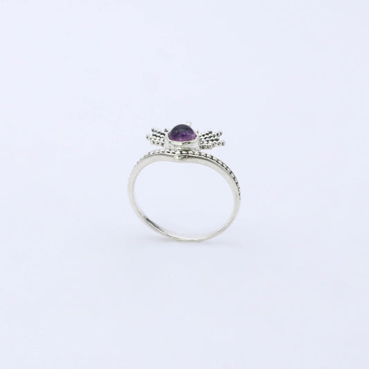 IC: ANILLO PLATA AMATISTA SOL