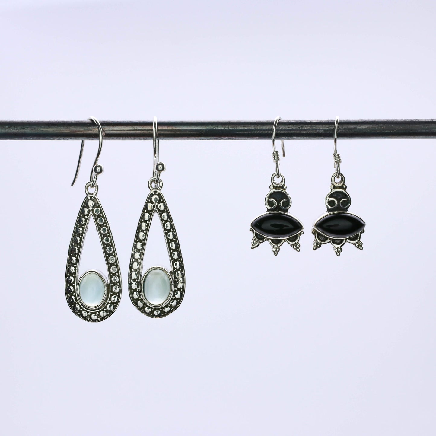 pendiente plata onix dakota 2