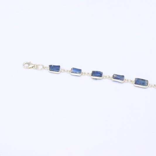 IC: PULSERA PLATA CIANITA NATURAL
