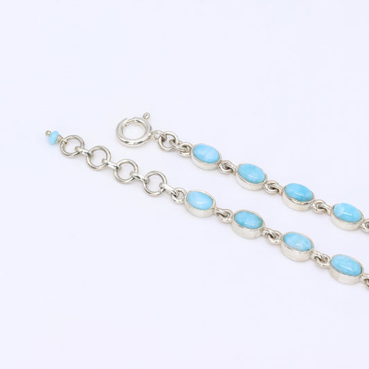IC: PULSERA PLATA LARIMAR