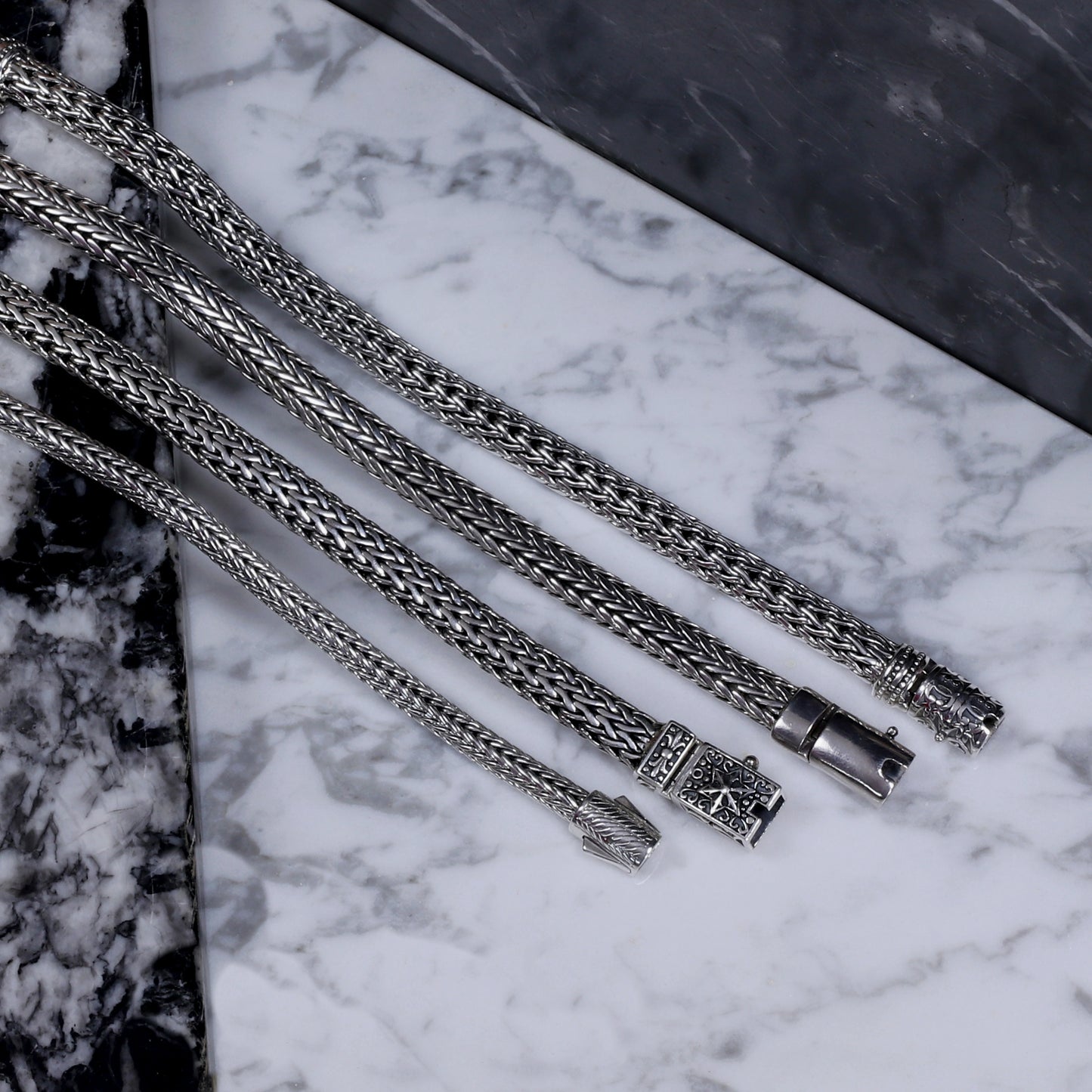 ic: 4 pulsera plata hombre