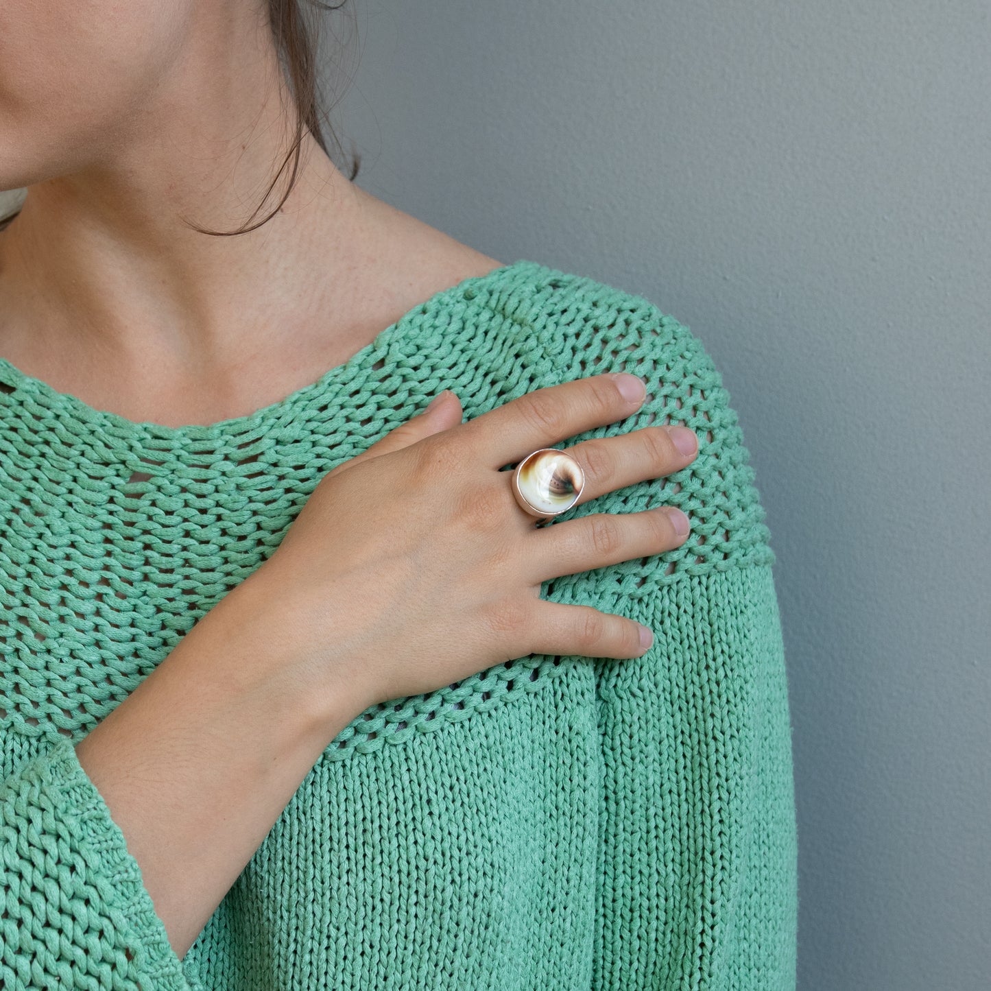 Anillo Plata Concha