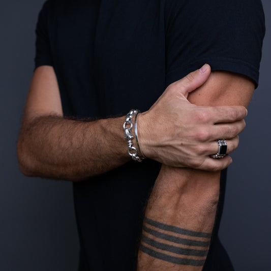Pulsera Eagle Plata Ecológica Hecho a Mano