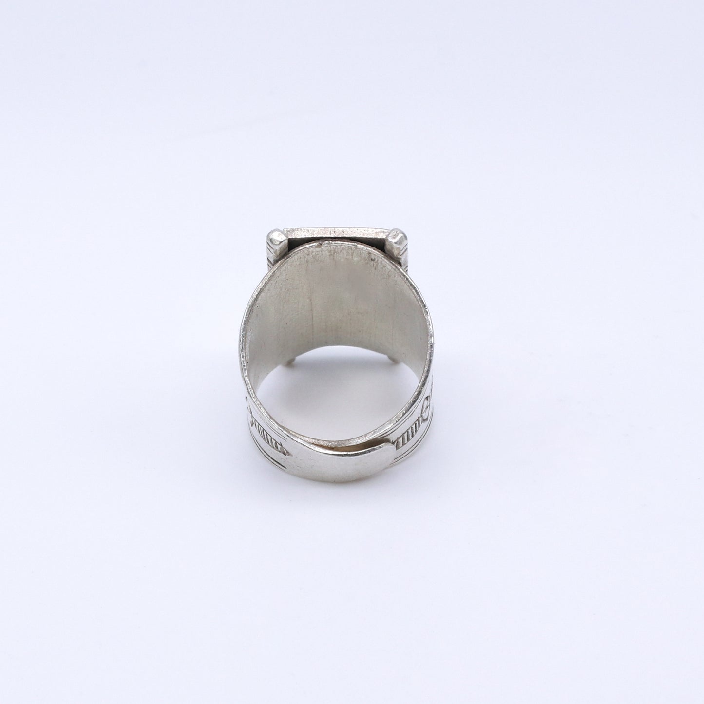Anillo Plata Simbol Pergamino