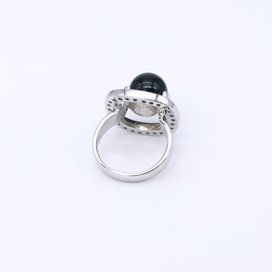 Anillo Keval Plata y Ónix