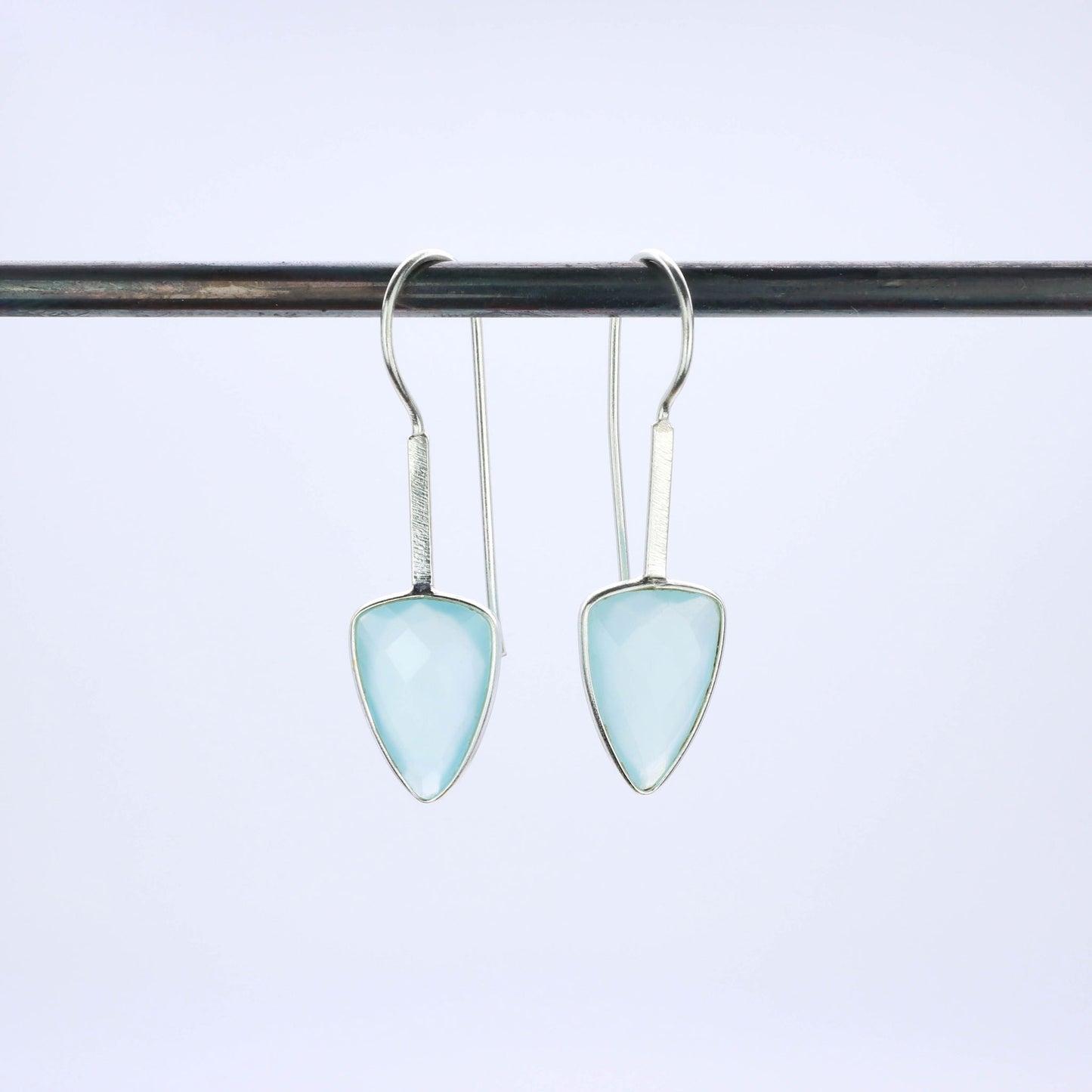 IC: PENDIENTES PLATA CALCEDONIA JOYA