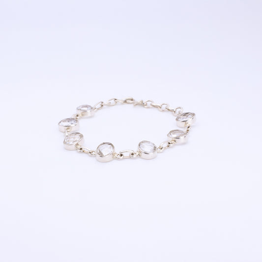 Pulsera Plata Cuarzo Nature
