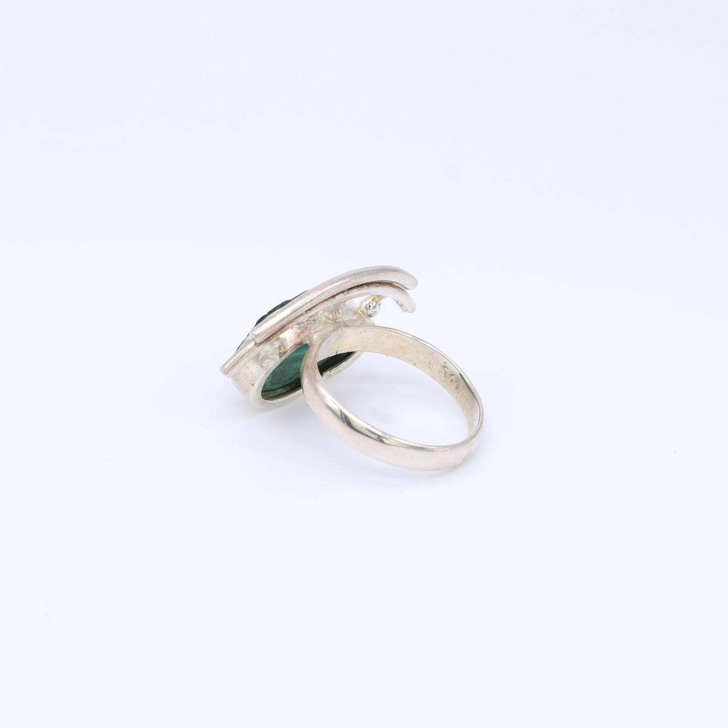 Anillo Smil Plata y Malaquita