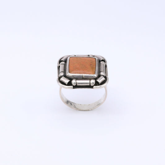 Anillo Malini Plata y Jaspe