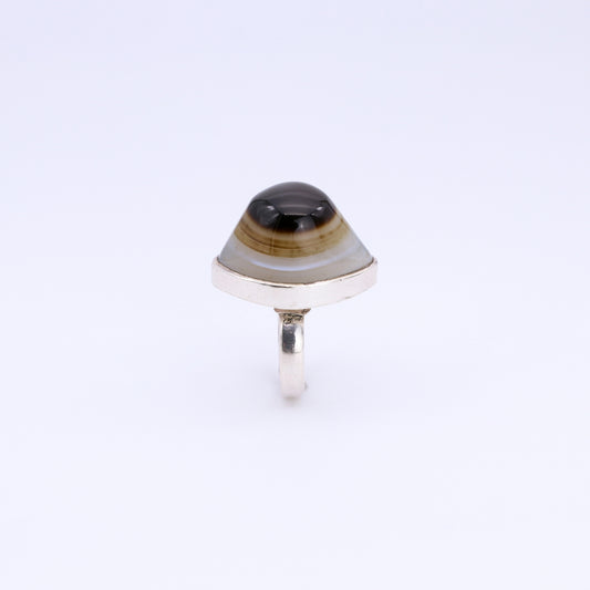 Anillo plata agata eye
