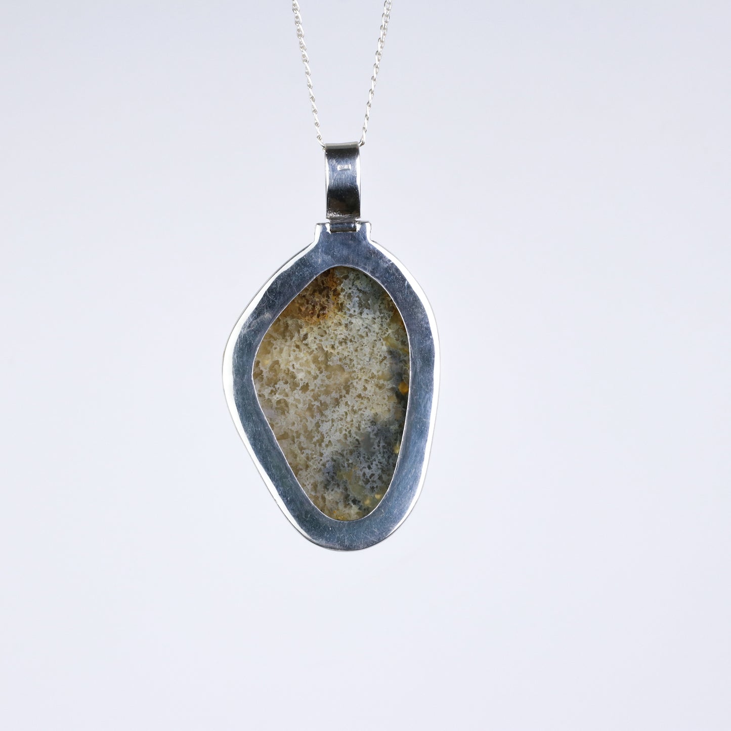 IC: COLGANTE PLATA ÓPALO FOSILIZADO 050.3