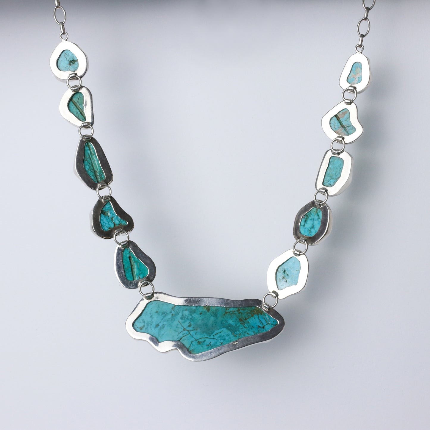 Plata Luz Collar Turquesas Maxi 02