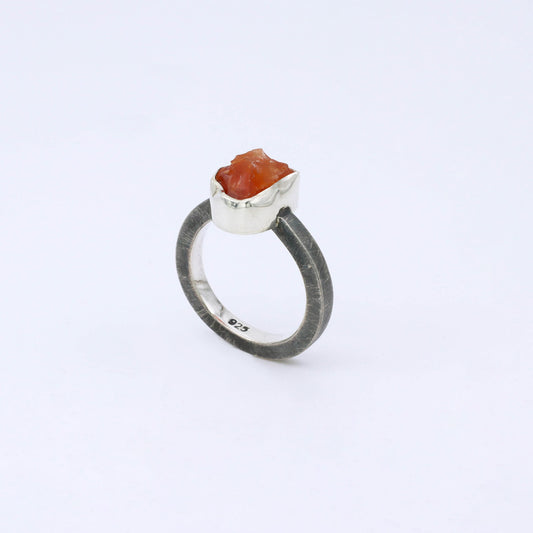 IC: ANILLO PLATA ARTESANIA AGATA CORNEOLA