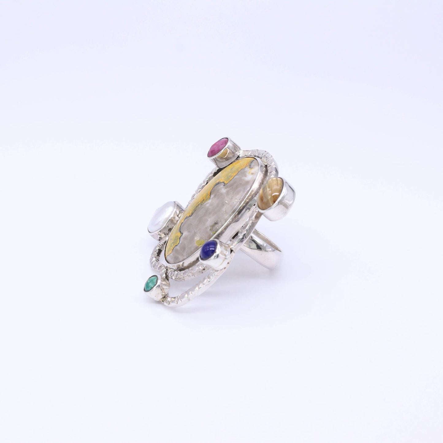 Plata Luz anillo Universe plata