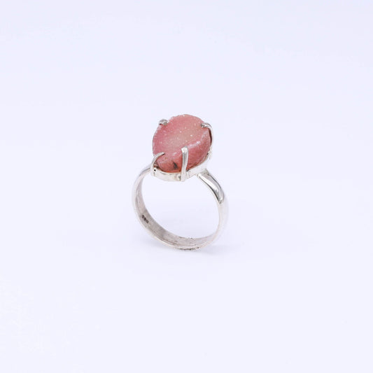 Plata Agata Drusa Anillo