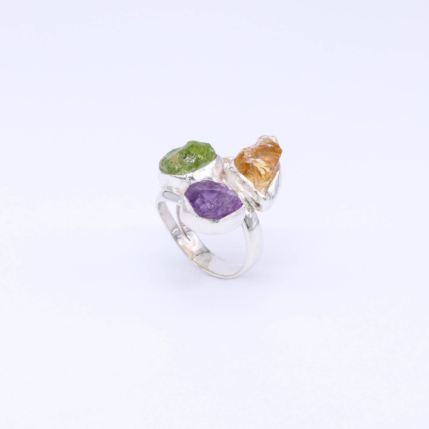 Anillo Prada: Plata y piedras naturales