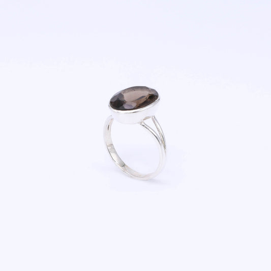IC: ANILLO PLATA TOPACIO AHUMADO ARTESANIA
