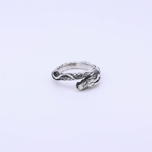IC: ANILLO PLATA 925 DRAGON AJUSTABLE