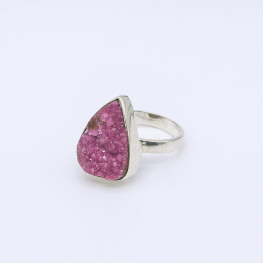 Anillo Plata Cobalto Calcita